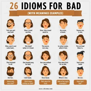 Read more about the article 26 Idioms for Bad (With Meanings and Examples)