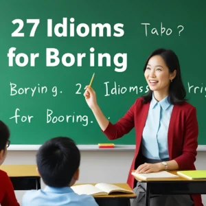 Read more about the article 27 Idioms for Boring (With Meaning and Examples)