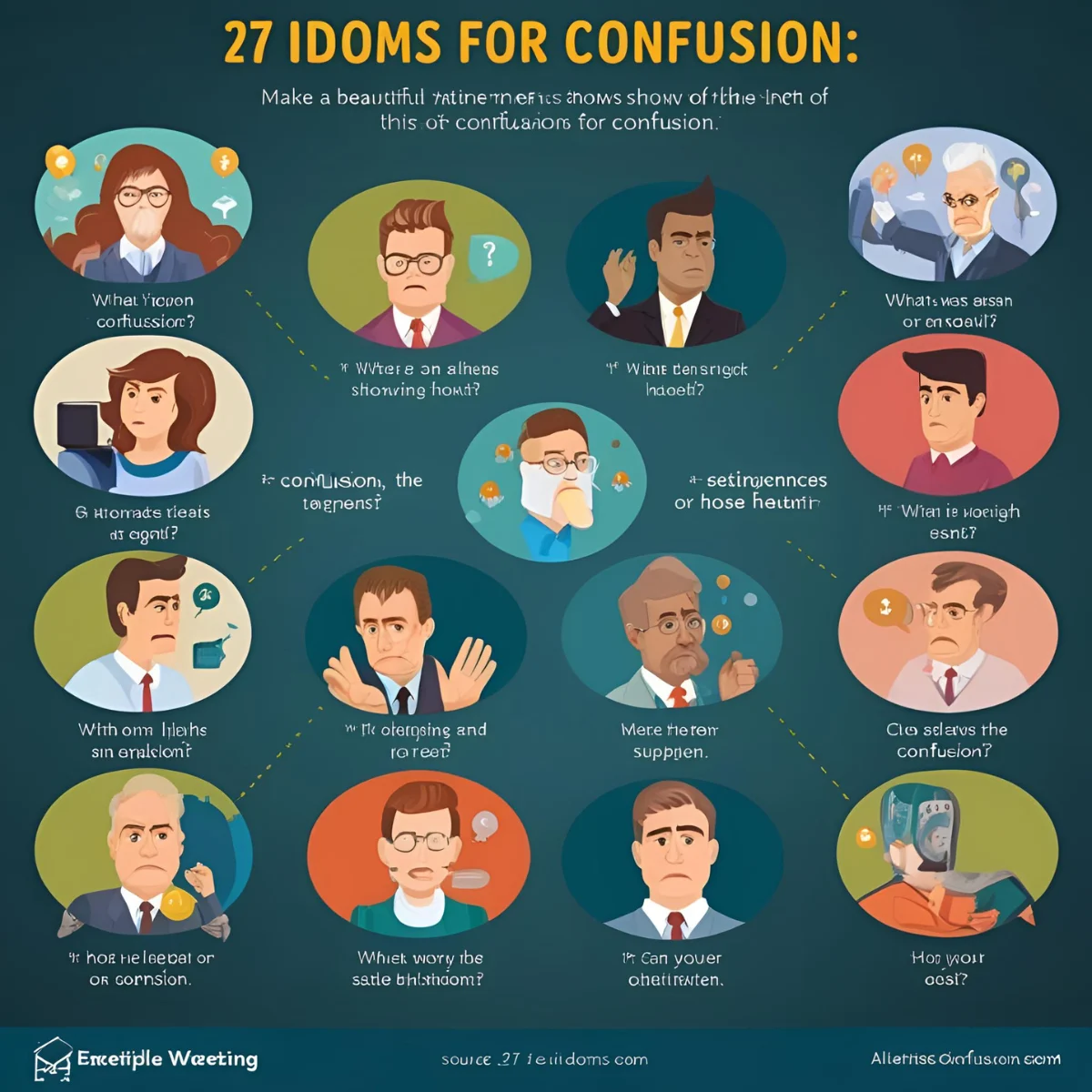 You are currently viewing 27 Idioms for Confusion(With Meanings and Examples)