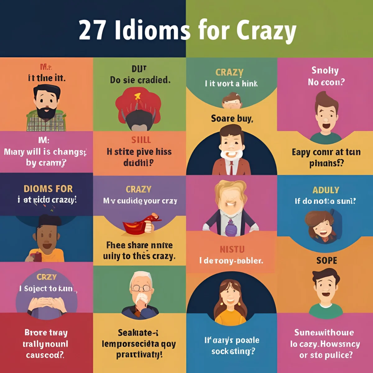 You are currently viewing 27 Idioms for Crazy (With Meanings and Examples)